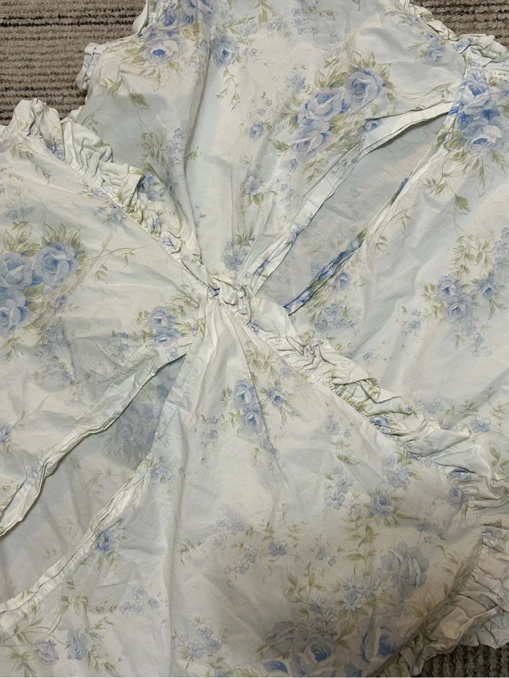 Simply Shabby Chic Floral Ruffled Pillow Shams Cotton Standard Cases